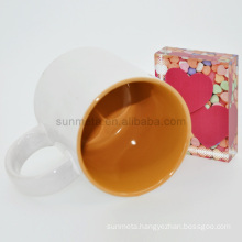 Sunmeta 11oz sublimation inner color mug orange